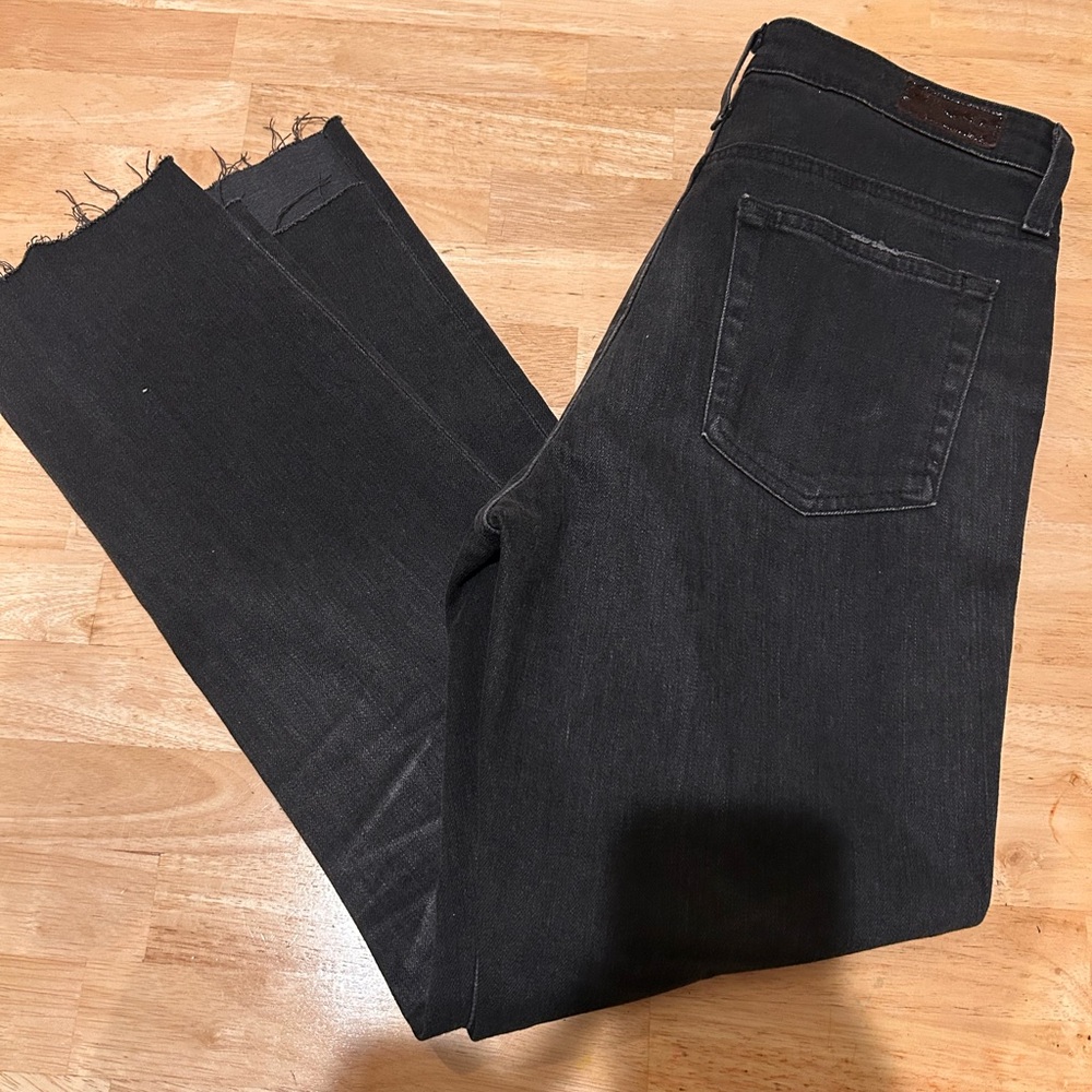 AG Adriano Goldschmied The Legging Ankle Jeans – Black, Size 28R
